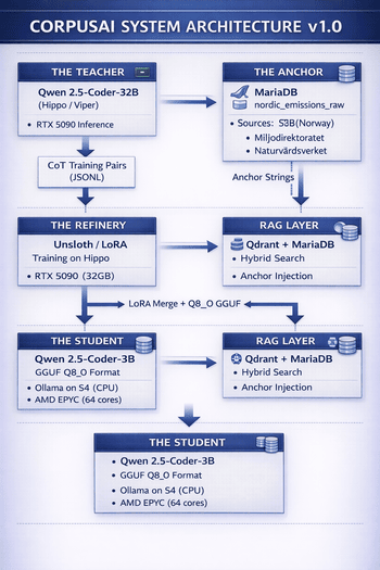 CorpusAI system architecture diagram